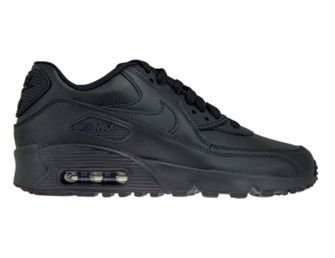 Nike Air Max 90 GS 833412-001 Leather Black/Black
