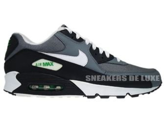 345188-012 Nike Air Max 90 Cool Grey/White-Hyper Verde