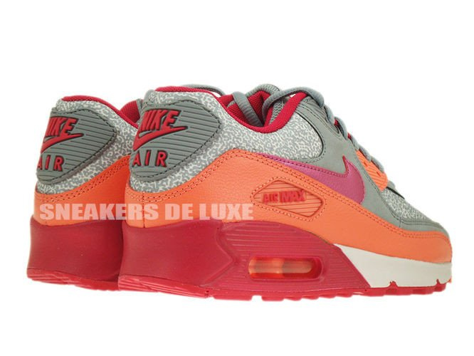 325213 034 Nike Air Max 90 Magnet Grey Fuchsia Force Bright Mango