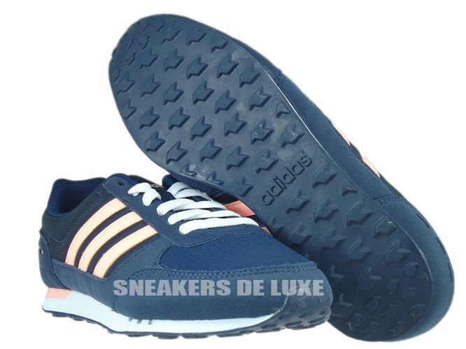 F99367 adidas NEO City Racer W navy / light flash orange s15 / ftwr white