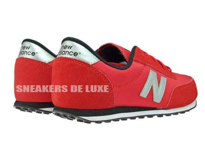 Circulo Atajos Equipo de juegos New Balance KL410REY Red / Silver