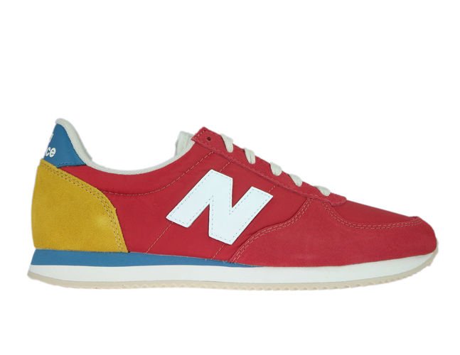 new balance red and gold