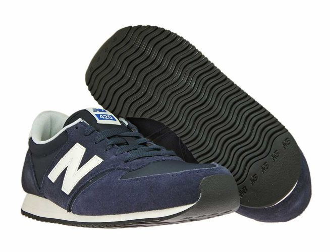 is meer dan Bladeren verzamelen Lagere school U420NVB New Balance Navy with Off White