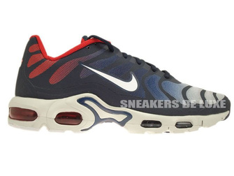 483553-416 Nike Air Max Plus TN Fuse Midnight Navy/White University Red