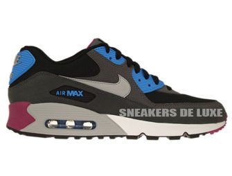 537384-009 Nike Air Max 90 Essential Black/Wolf Grey-Anthracite-White