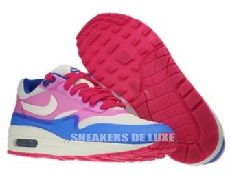 579758-100 Nike Air Max 1 Premium Hyperfuse Sail-Pink Force-Hyper Blue