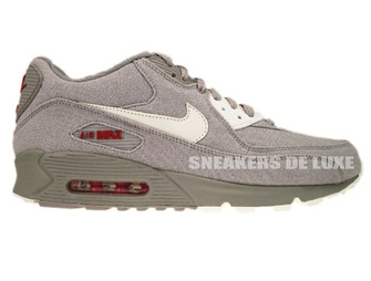 Nike Air Max 90 Medium Grey/Sail-Varsity Red 345188-003