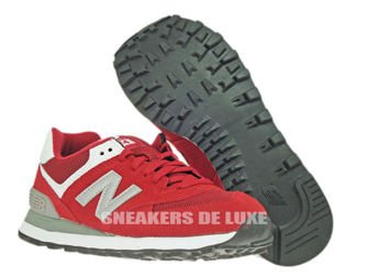 WL574SRG New Balance 574 Red / Grey Suede