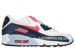 345017-117 Nike Air Max 90 White/Atomic Red-Armory Navy-Light Armory 345017-117