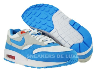 Nike Air Max 1 White/Scuba Blue-Neutral Grey 308866-143