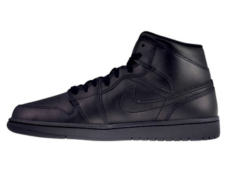 Nike Air Jordan 1 Mid 554724-093 Black/Black-Black