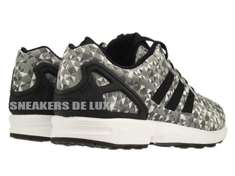 B34472 adidas ZX Flux Weave White/Core Black/Solid Grey