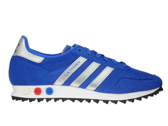 CQ2279 adidas LA Trainer Hi-Res Blue/Metallic Silver