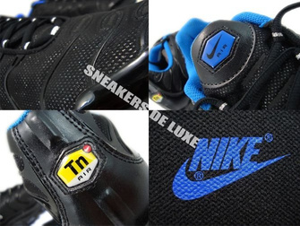 605112-028 Nike Air Max Plus TN 1 Black/Metallic Silver- Soar-White