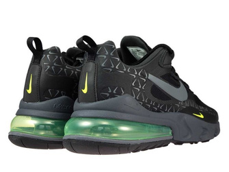 Nike Air Max 270 React CT2538-001 Black/Dark Grey-Volt