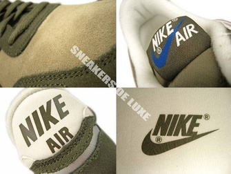 532495-340 Nike Air Vortex Leather Steel Green/Cargo Khaki/Dk Royal Blue