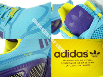AF6303 adidas ZX Flux bright cyan / collegiate purple / bright yellow