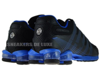 407155-004 Nike Shox NZ 2.0 Black/Black-Lyon Blue