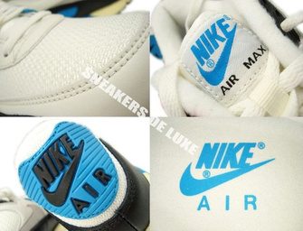 543361-104 Nike Air Max 90 OG Sail/Neutral Grey-Laser Blue-Black