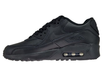Nike Air Max 90 GS 833412-001 Leather Black/Black