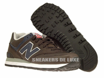 ML574NM New Balance 574 Brown / Navy Leather