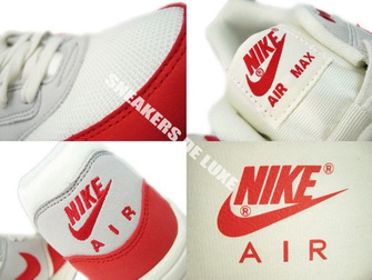 554717-160 Nike Air Max 1 OG Sail/University Red-Neutral Grey-Black