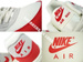554717-160 Nike Air Max 1 OG Sail/University Red-Neutral Grey-Black