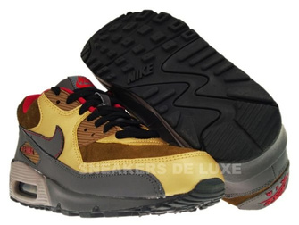 Nike Air Max 90 Mid Fog/Deep Red-Metallic Gold