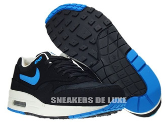 512033-041 Nike Air Max 1 Premium Black/Blue Her-Black-Sail