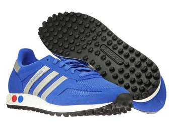 CQ2279 adidas LA Trainer Hi-Res Blue/Metallic Silver