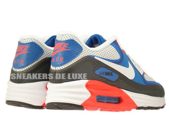 636229-003 Nike Air Max Lunar 90 C3.0 Light Base Grey / White - Military Blue - Photo Blue