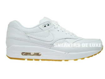 705007-111 Nike Air Max 1 Leather PA White/White-Gum Light Brown