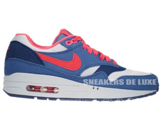 319986-022 Nike Air Max 1 Wolf Grey/ Sunburst-Utility Blue-Light M