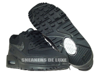 724824-001 Nike Air Max 90 Black / Black - Cool Grey