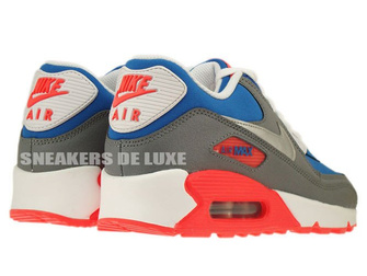 307793-407 Nike Air Max 90 Military Blue-Metallic Silver-White-Laser Rose