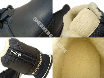 H754LFN New Balance Navy Leather Fur