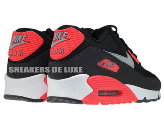 537384-006 Nike Air Max 90 Essential Black/Wolf Grey-Atomic Red-Anthracite