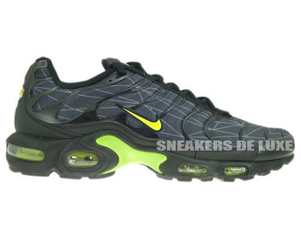 647315 070 Nike Air Max Plus TXT TN 1 Black Volt Dark Grey