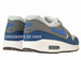 537383-040 Nike Air Max 1 Essential Geyser Grey/Prize Blue-Cool Grey-Geyser Grey