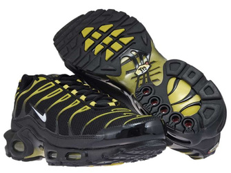 852630-020 Nike Air Max Plus TN 1 Black/White-Vivid Sulfur