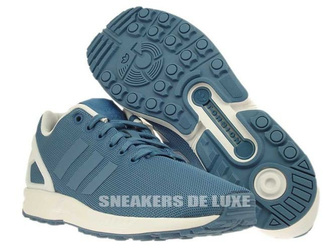 B34493 adidas ZX Flux St Stonewash Blue / Ftwr White / Ftwr White 