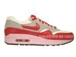 555284-103 Nike Air Max 1 Vintage Sail/Hyper Red-Street Grey-Iced Carmine