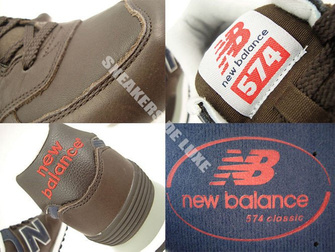 ML574NM New Balance 574 Brown / Navy Leather
