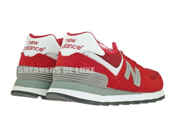 WL574SRG New Balance 574 Red / Grey Suede