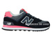 New Balance WL574CPL Black / Grey / Pink