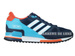 S79194 adidas ZX 750 Collegiate Navy/ Footwear White / Bright Cyan