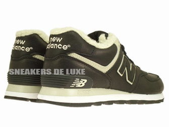ML574BL New Balance 574 Black Leather 