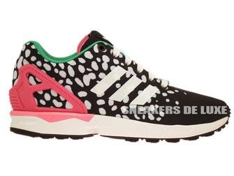 M19455 adidas ZX Flux Core Black / Ftwr White / Semi Solar Pink