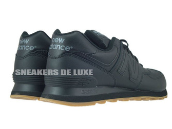 NB574BAB New Balance Leather Black/Gum