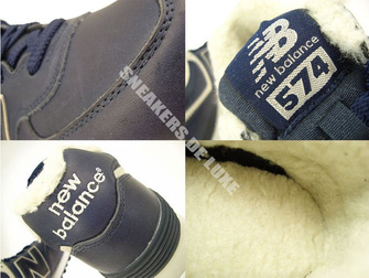 ML574NV New Balance 574 Navy Leather 